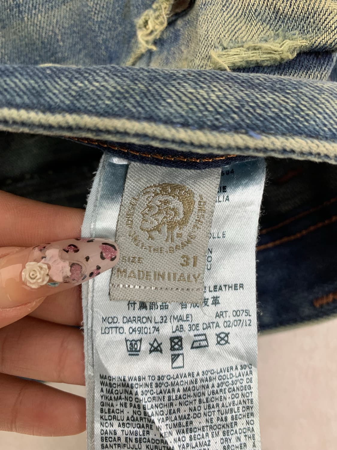 디젤 빈티지 슬림 데님팬츠#749 상품이미지4