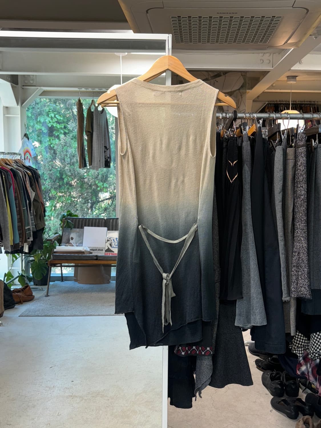 박춘무 드레이프 린넨 원피스 상품이미지2