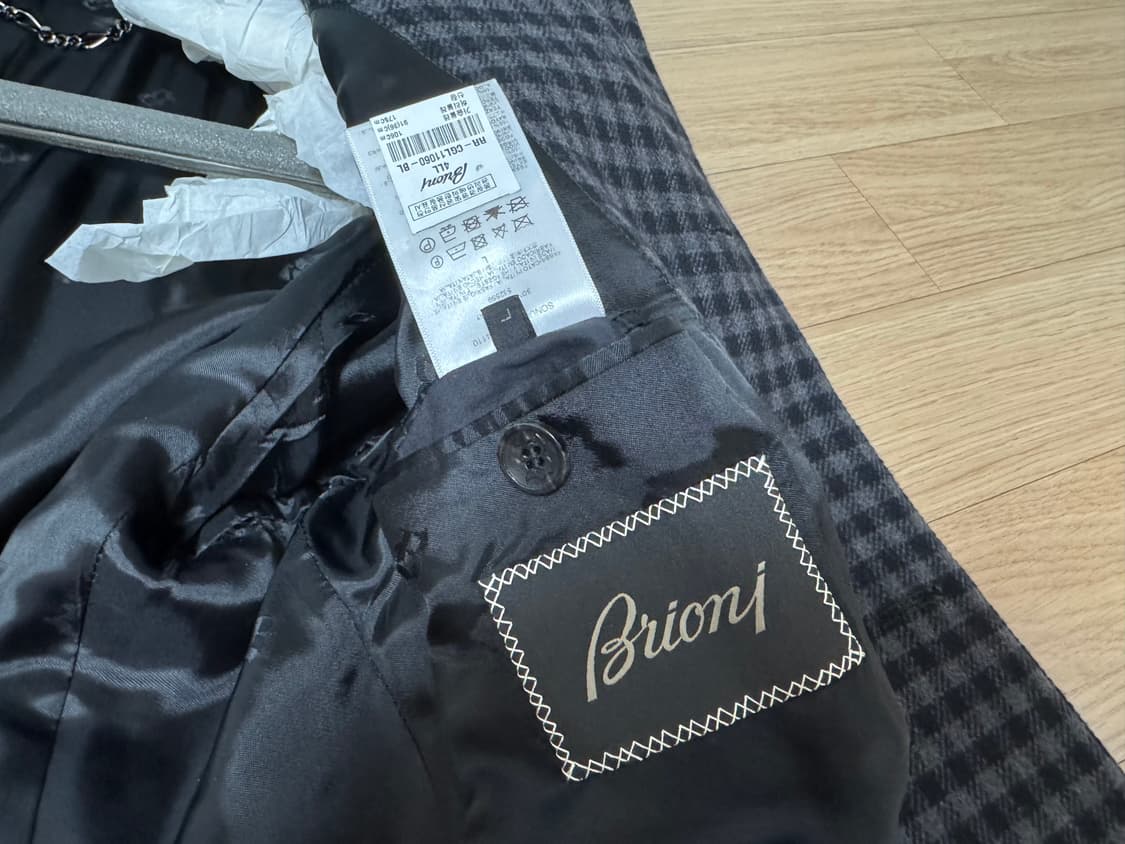 브리오니 체크 코트 상품이미지7