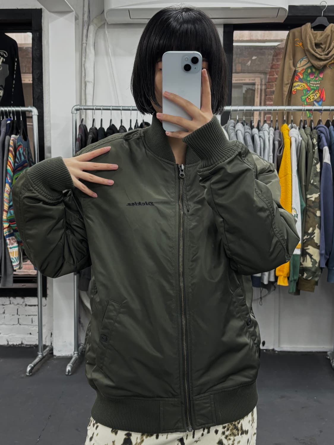 디키즈 카키 봄버자켓 상품이미지3