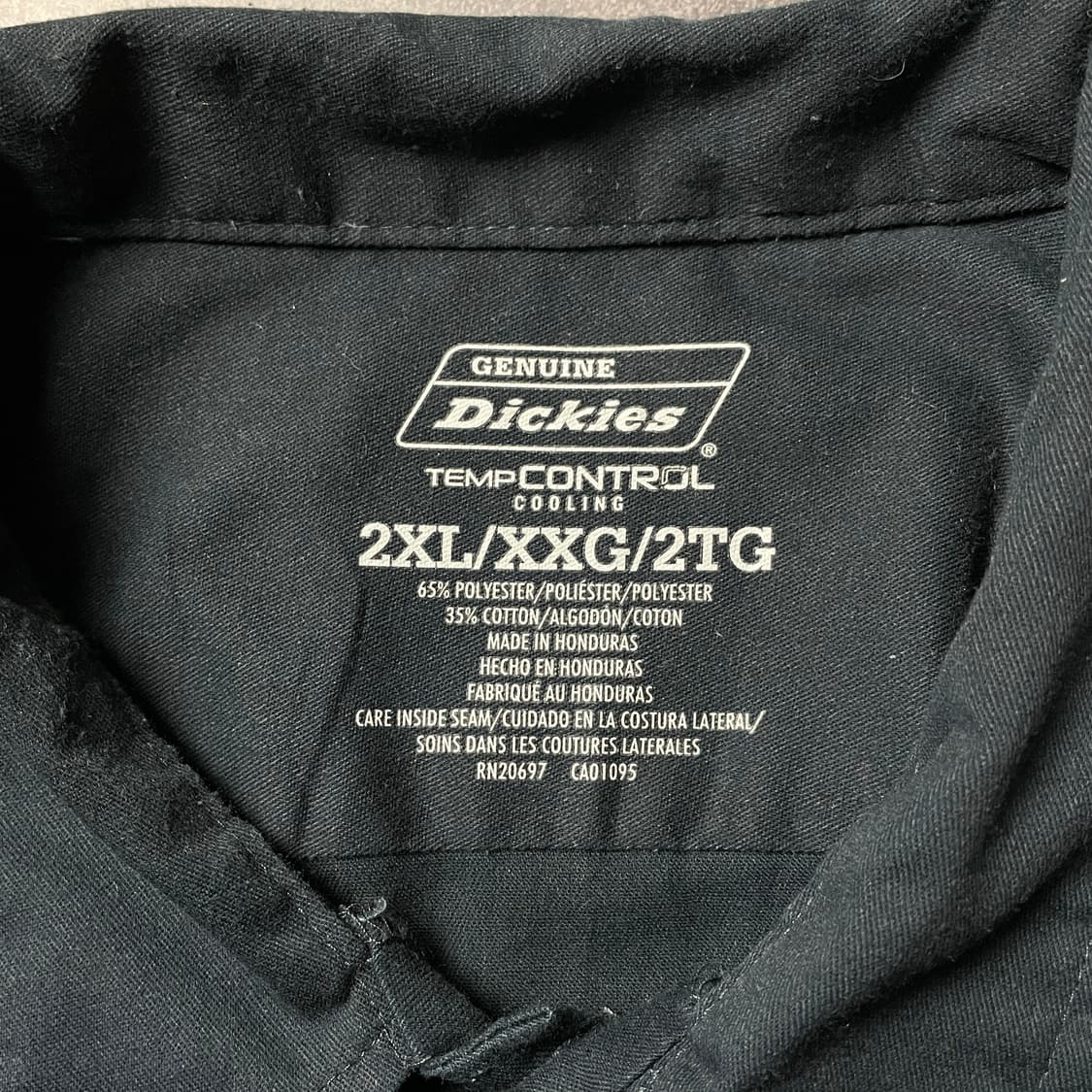 DICKIES 디키즈 빈티지 네이비 플랩포켓 워크 셔츠 A00797 상품이미지9