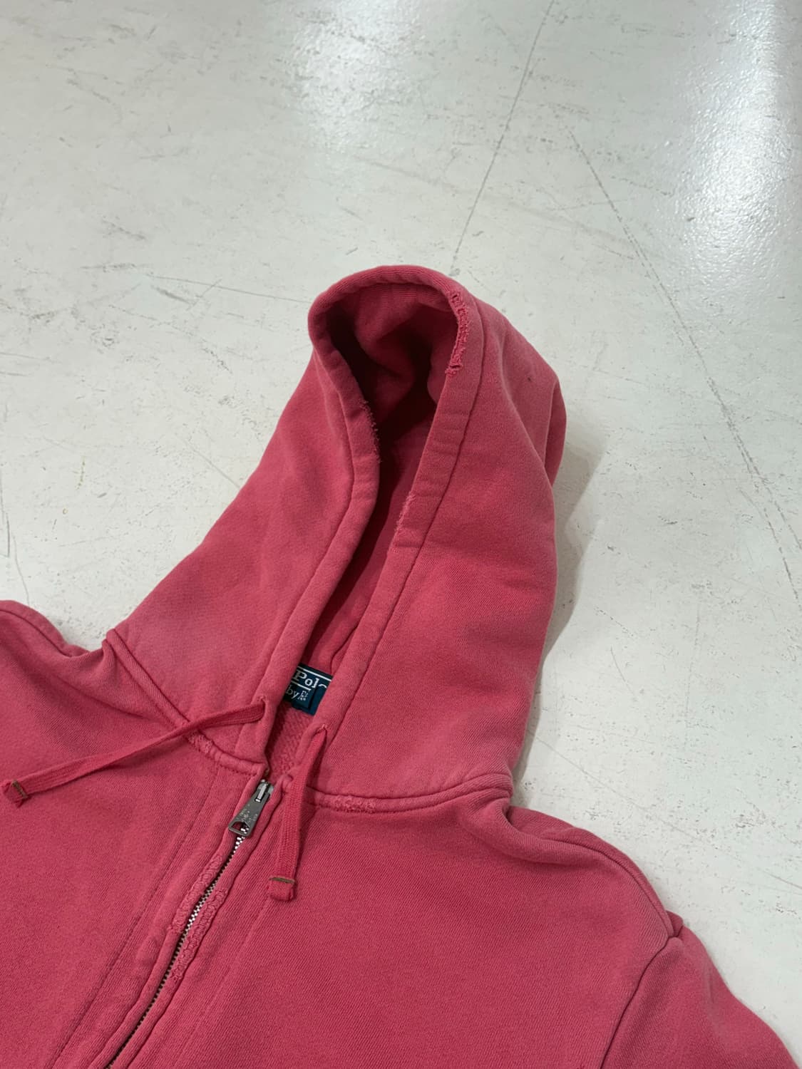 90's polo ralph lauren Fadded Pink Hood 상품이미지3