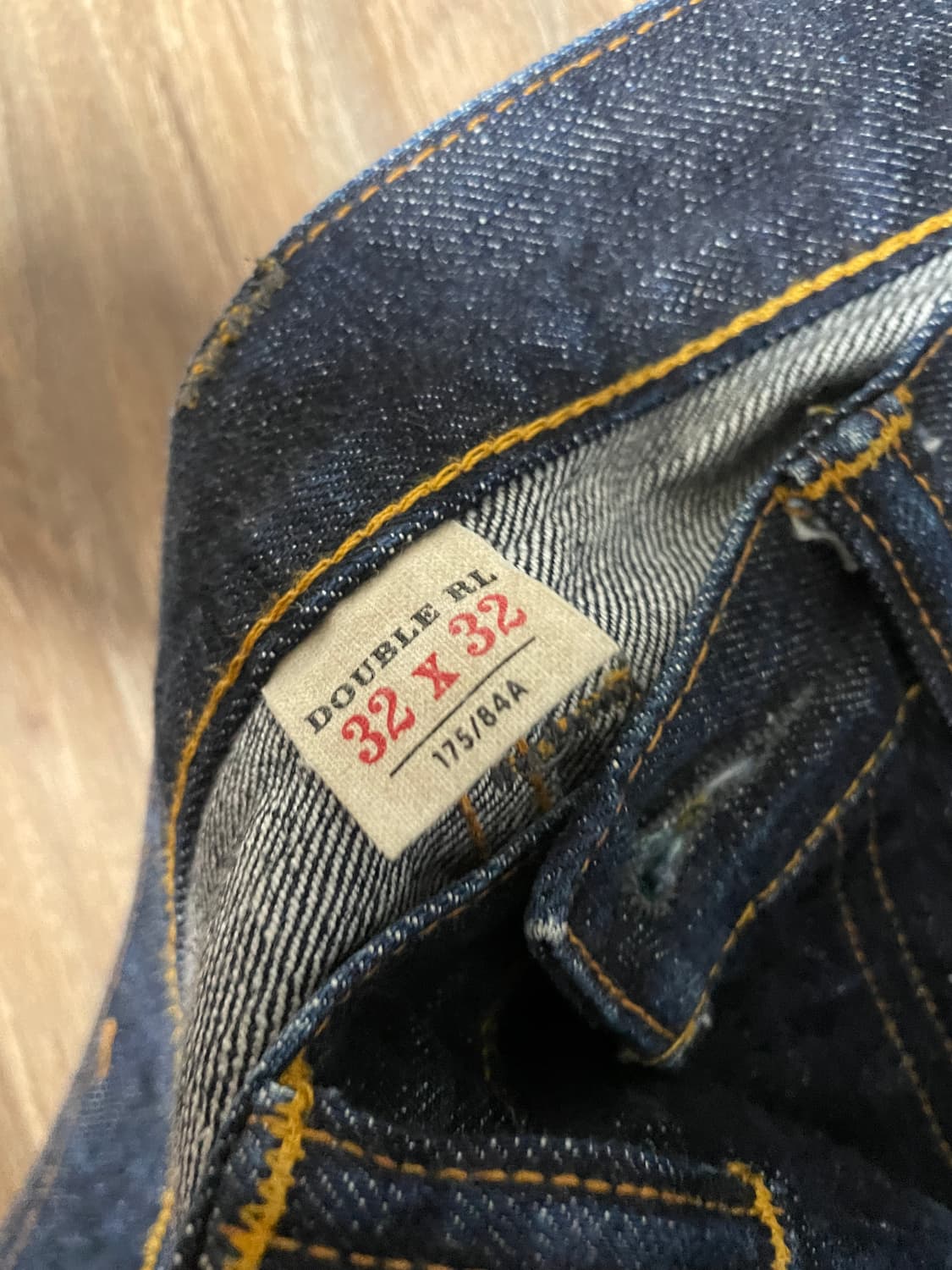 RRL 더블알엘 이스트웨스트 슬림핏 셀비지 데님 상품이미지5