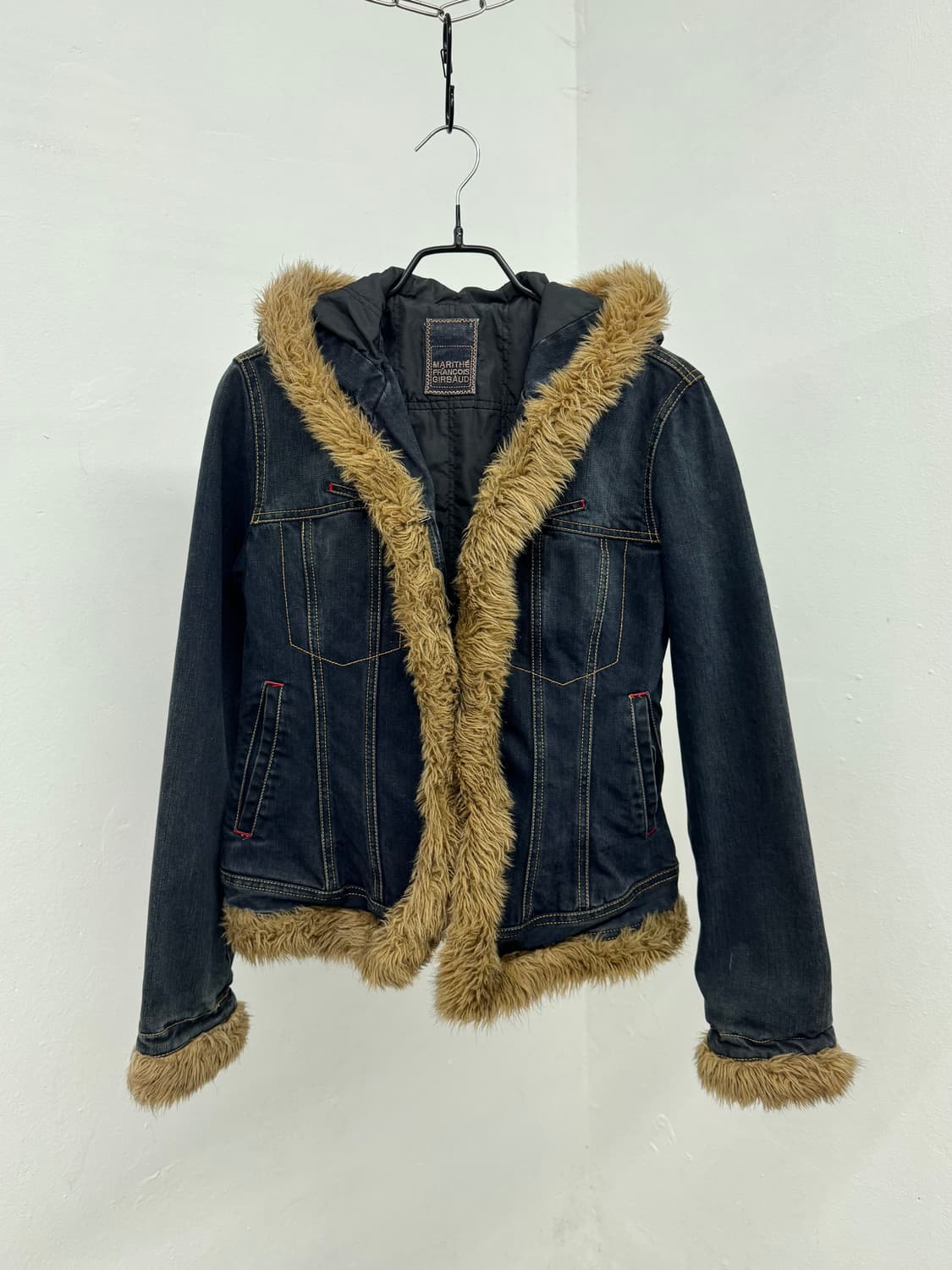 마리떼 프랑소와 저버 스티치 퍼 트리밍 데님 자켓*레어 상품이미지6