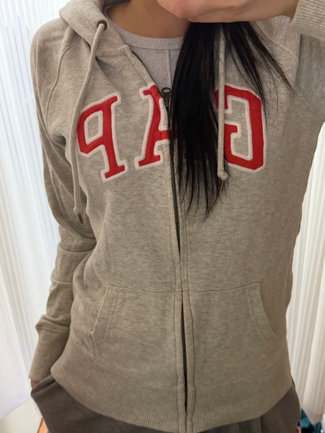 갭 그레이 후드집업 s 상품이미지1