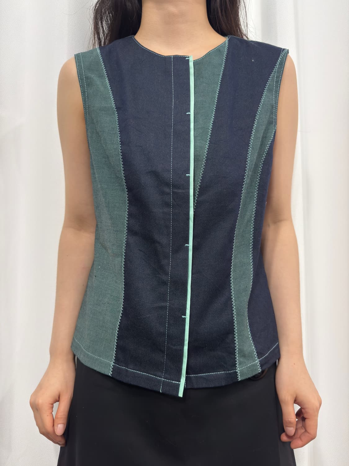 design denim vest 상품이미지1
