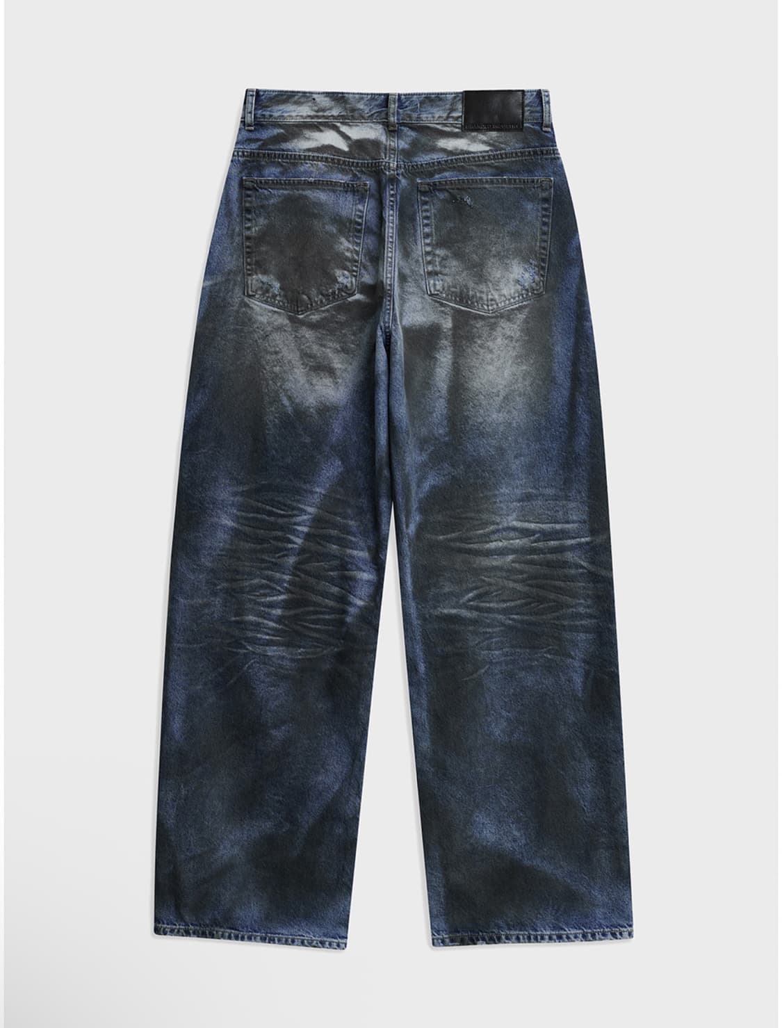 브랜디드 와이드 데님 청바지 34 상품이미지5