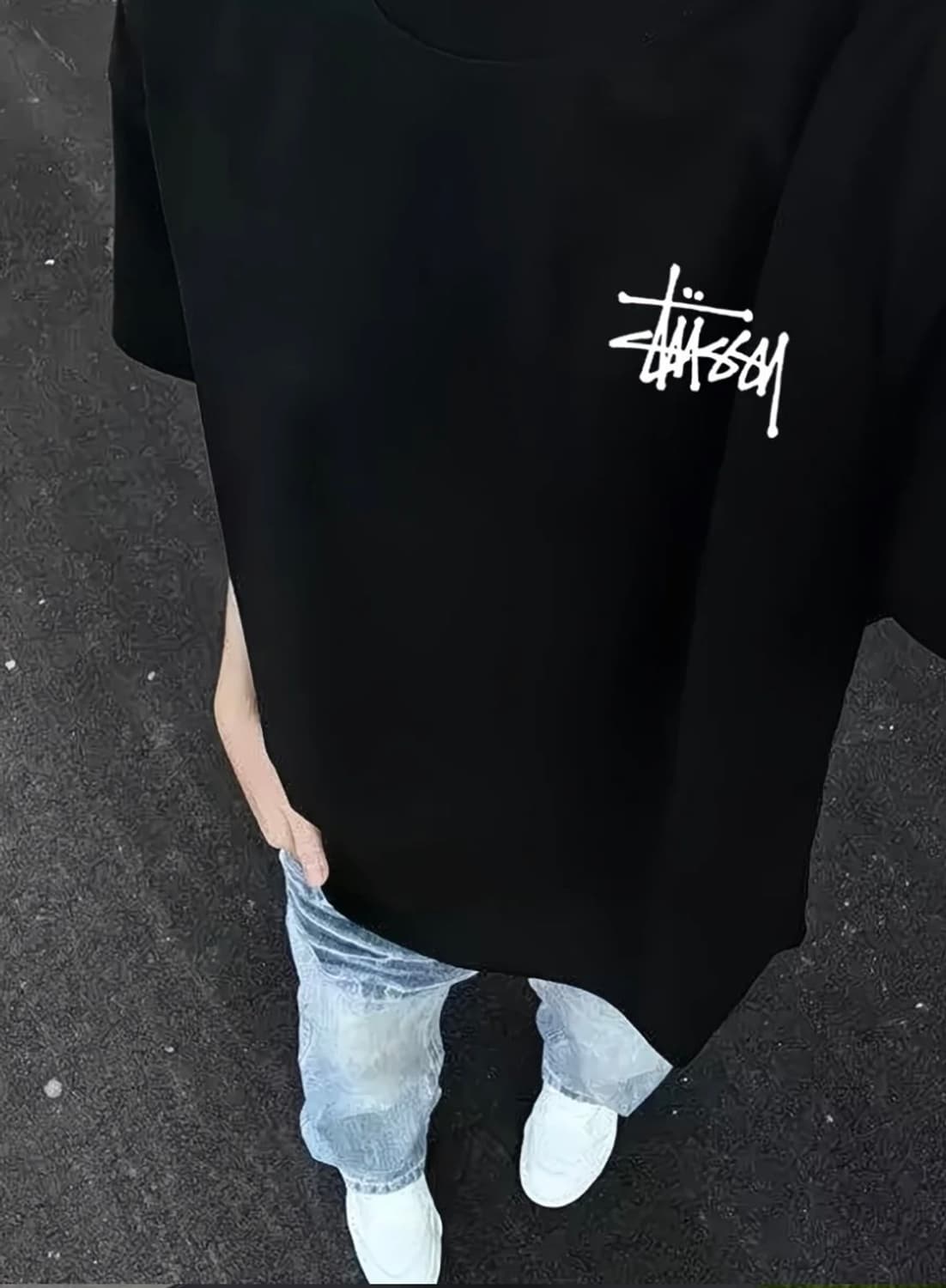 스투시 티셔츠(XL, 새상품 블랙) 상품이미지4