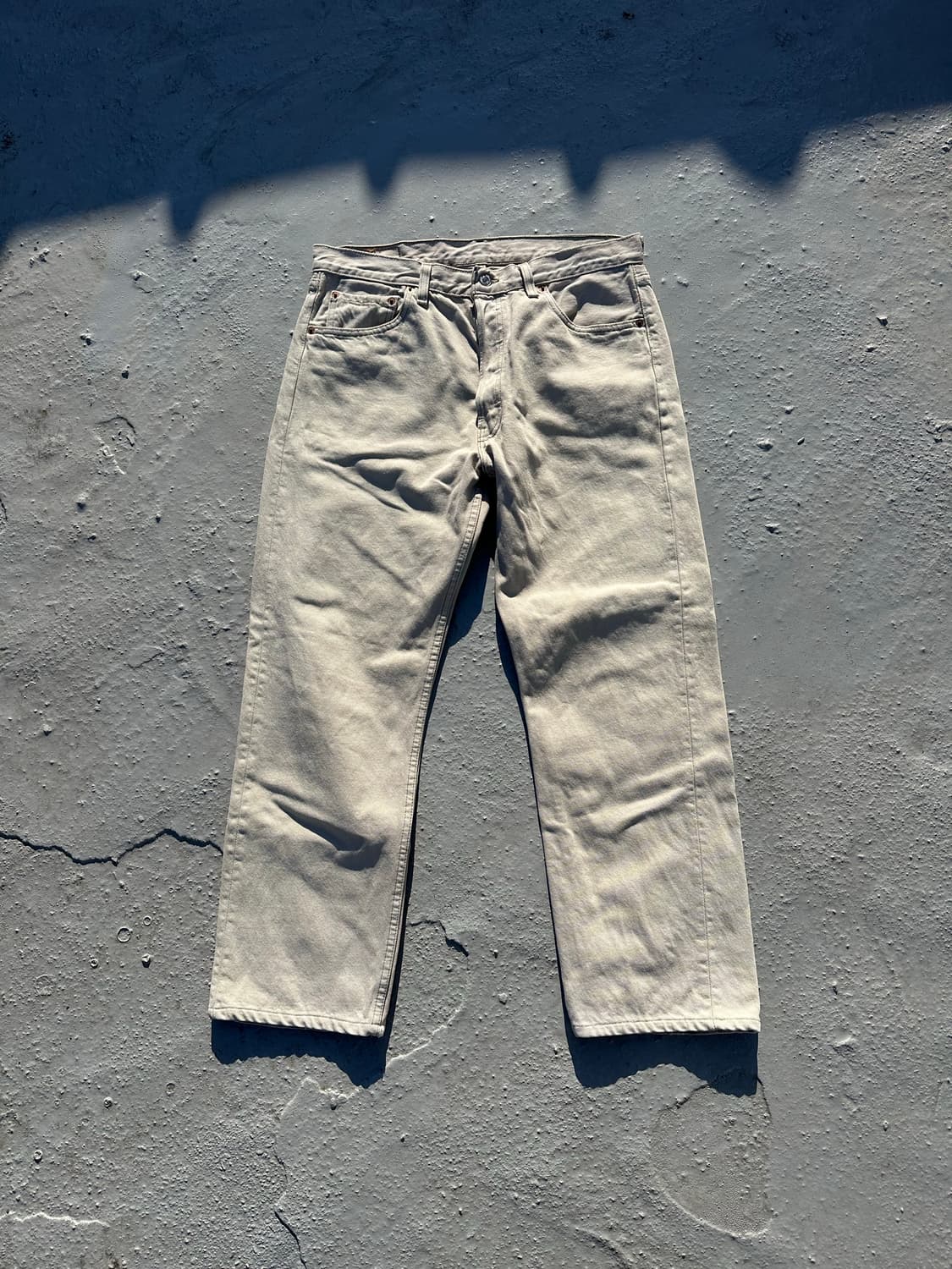 90s Levi's 501 빈티지 리바이스 화이트 데님팬츠 상품이미지1