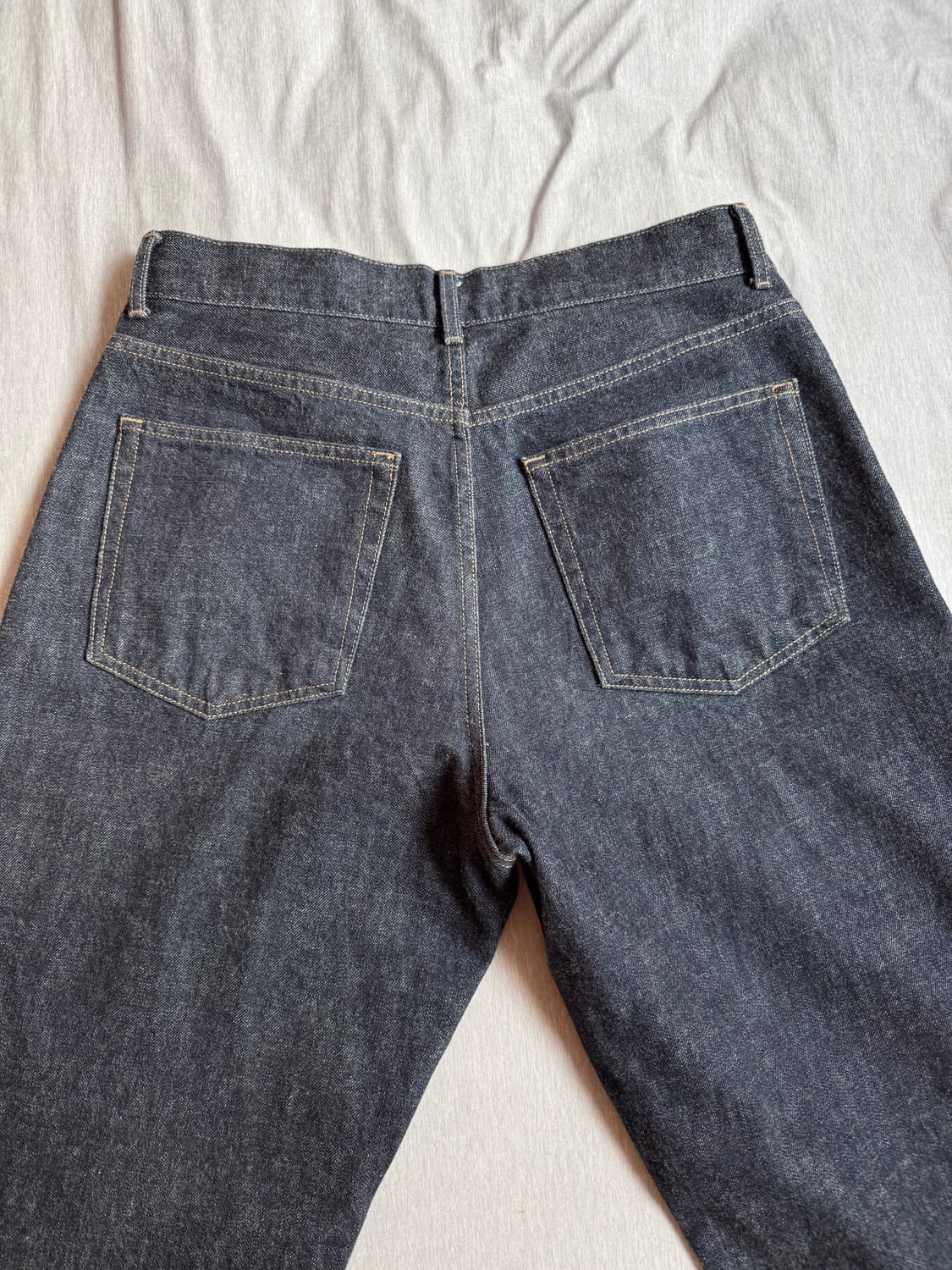 [30] 유니온블루 5PK 아콘 셀비지 와이드 데님 원워시 상품이미지4