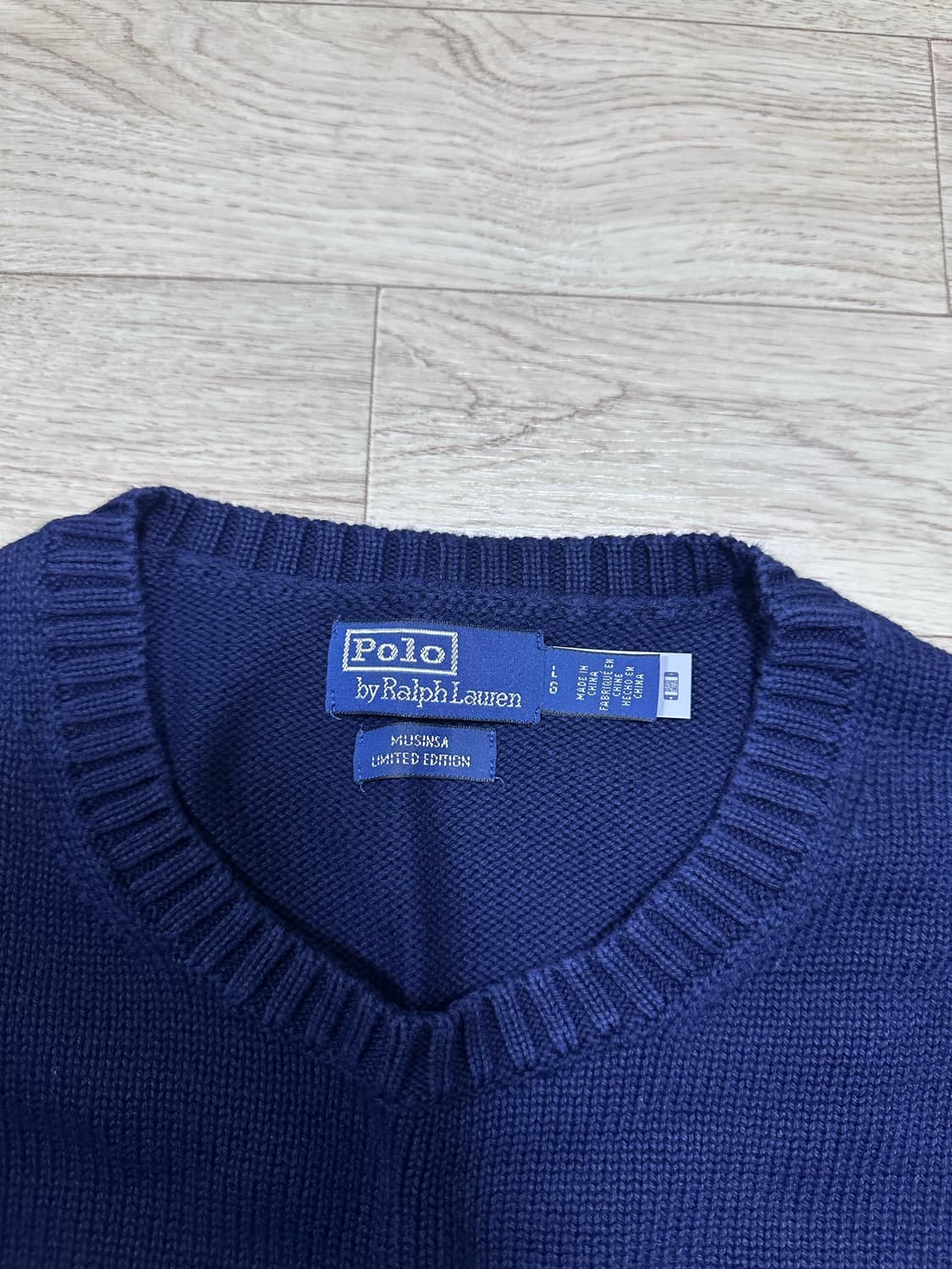 (L) 폴로 랄프로렌 롱슬리브 풀오버 니트 블루 상품이미지2