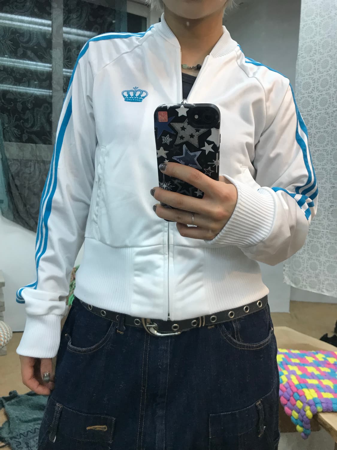 아디다스 여자 Y2K 미시엘리엇 왕관 저지 트랙탑 상품이미지2