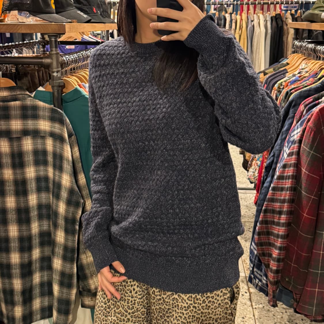 Barbour 바버 와플 니트 상품이미지4