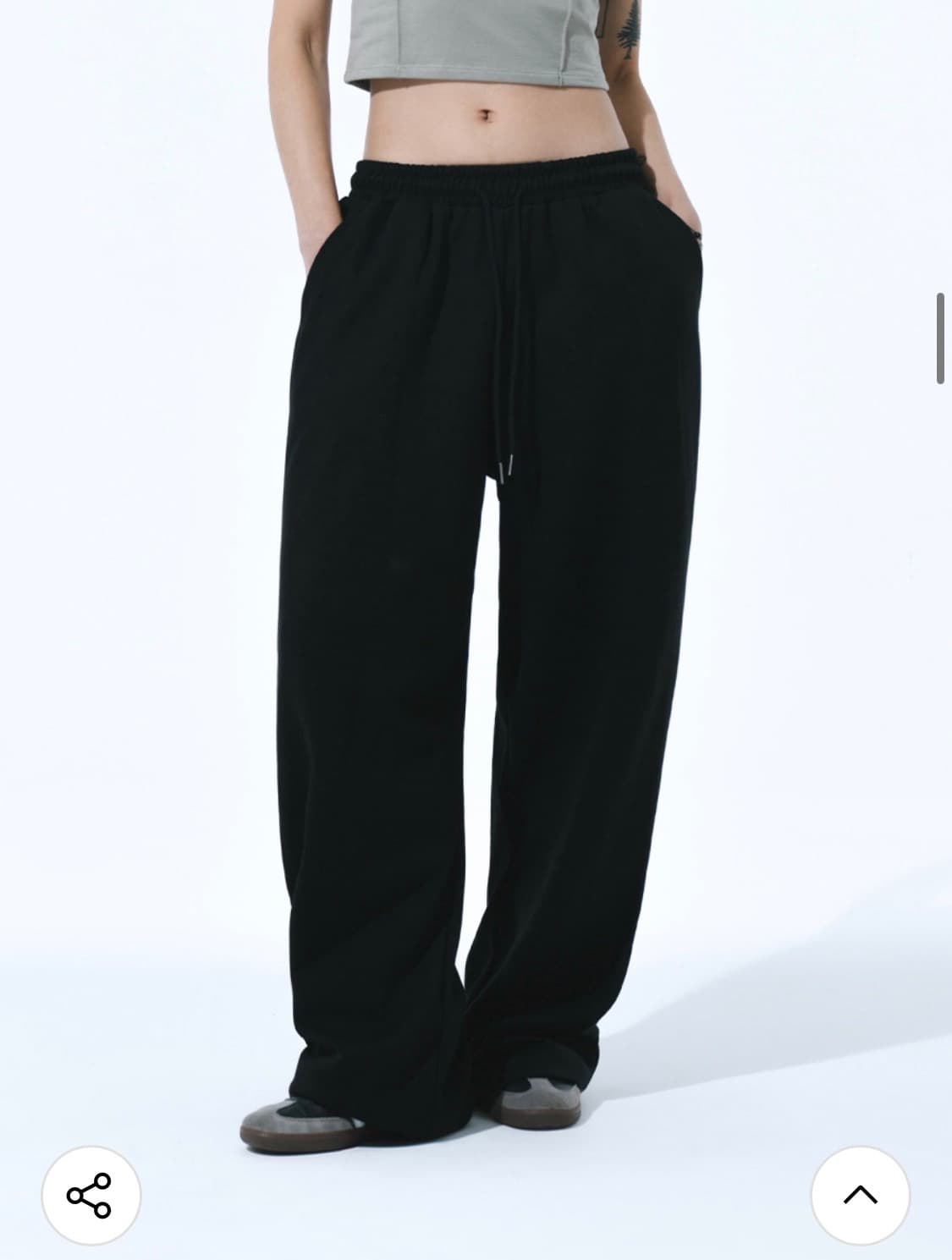 에스이에스티 와이드핏 트레이닝 스웨트 팬츠 블랙 상품이미지1