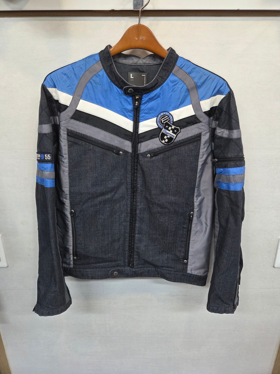 Exr 빈티지 레이싱 데님 방풍자켓 L 상품이미지1