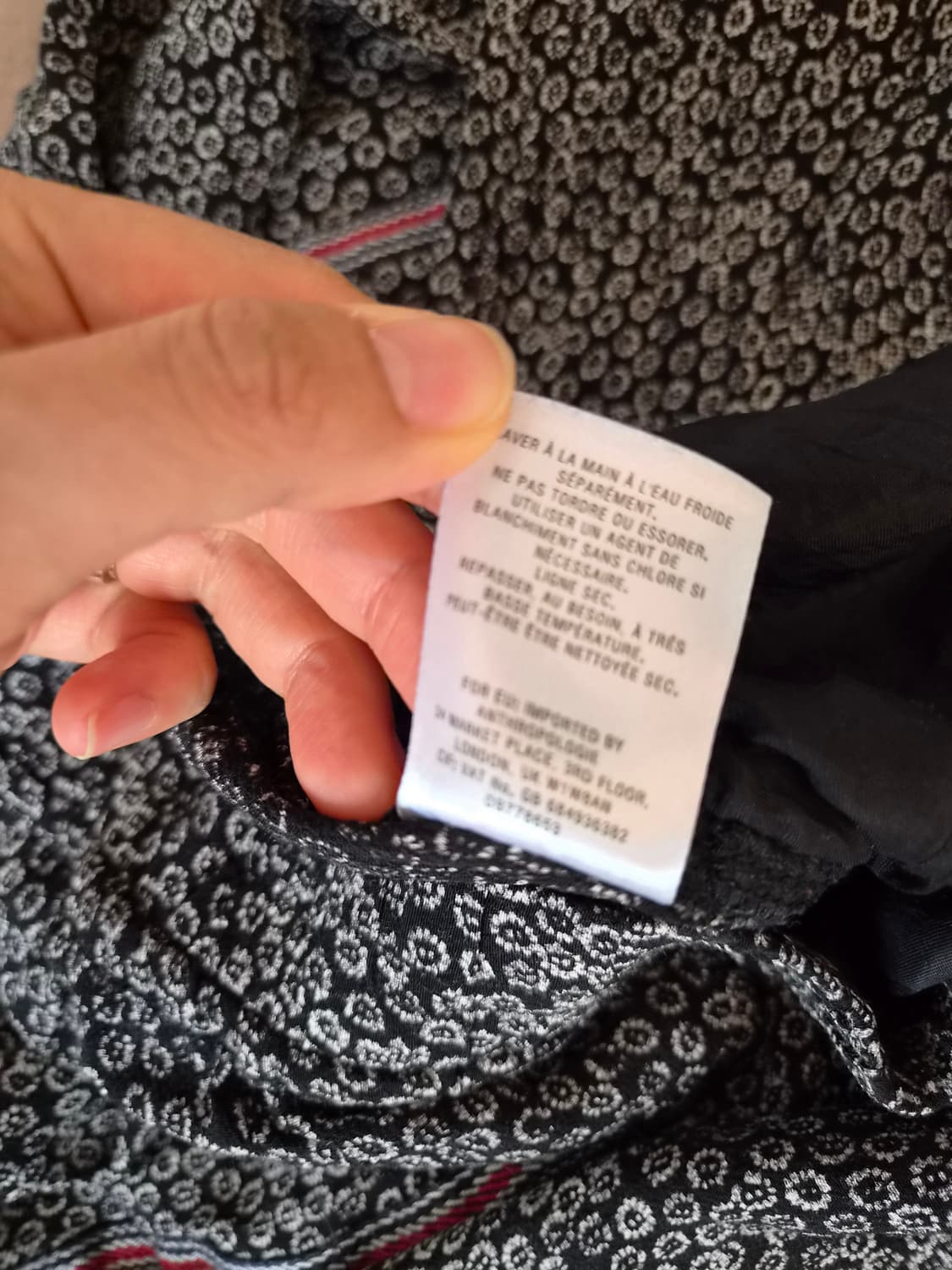 앤쓰로폴로지 여성 밴딩플로럴팬츠 XS사이즈 상품이미지8