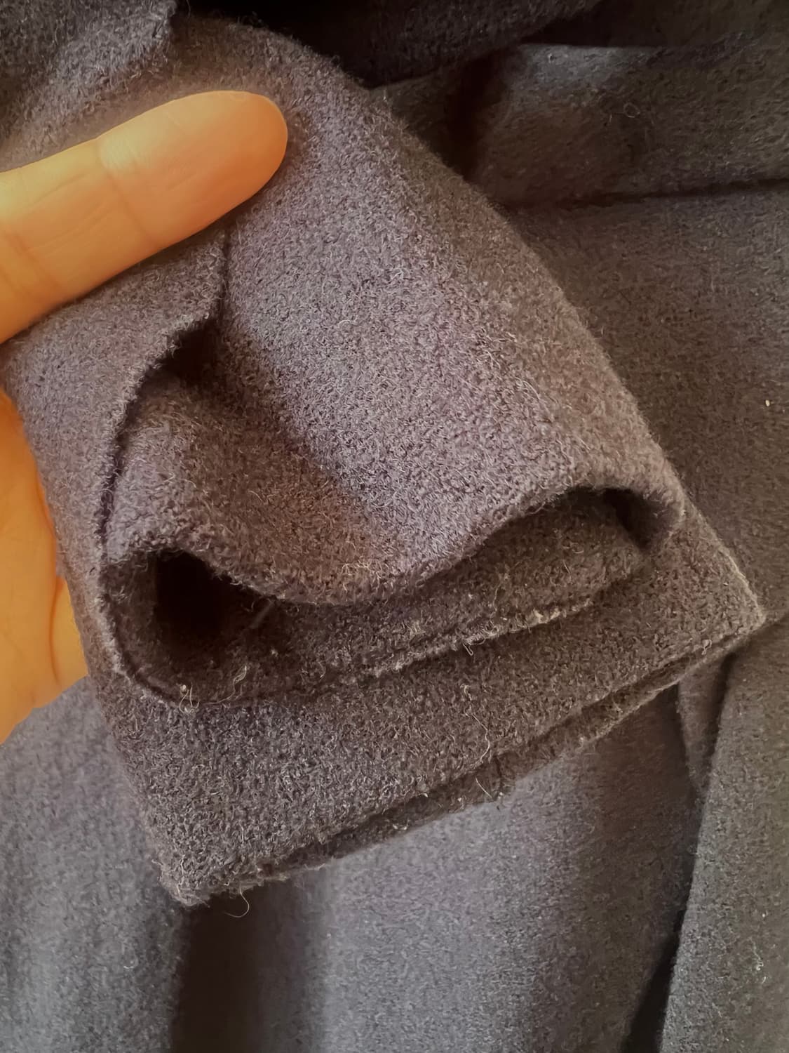 한섬 마인 여성 네이비 러플원피스 울원피스 상품이미지4