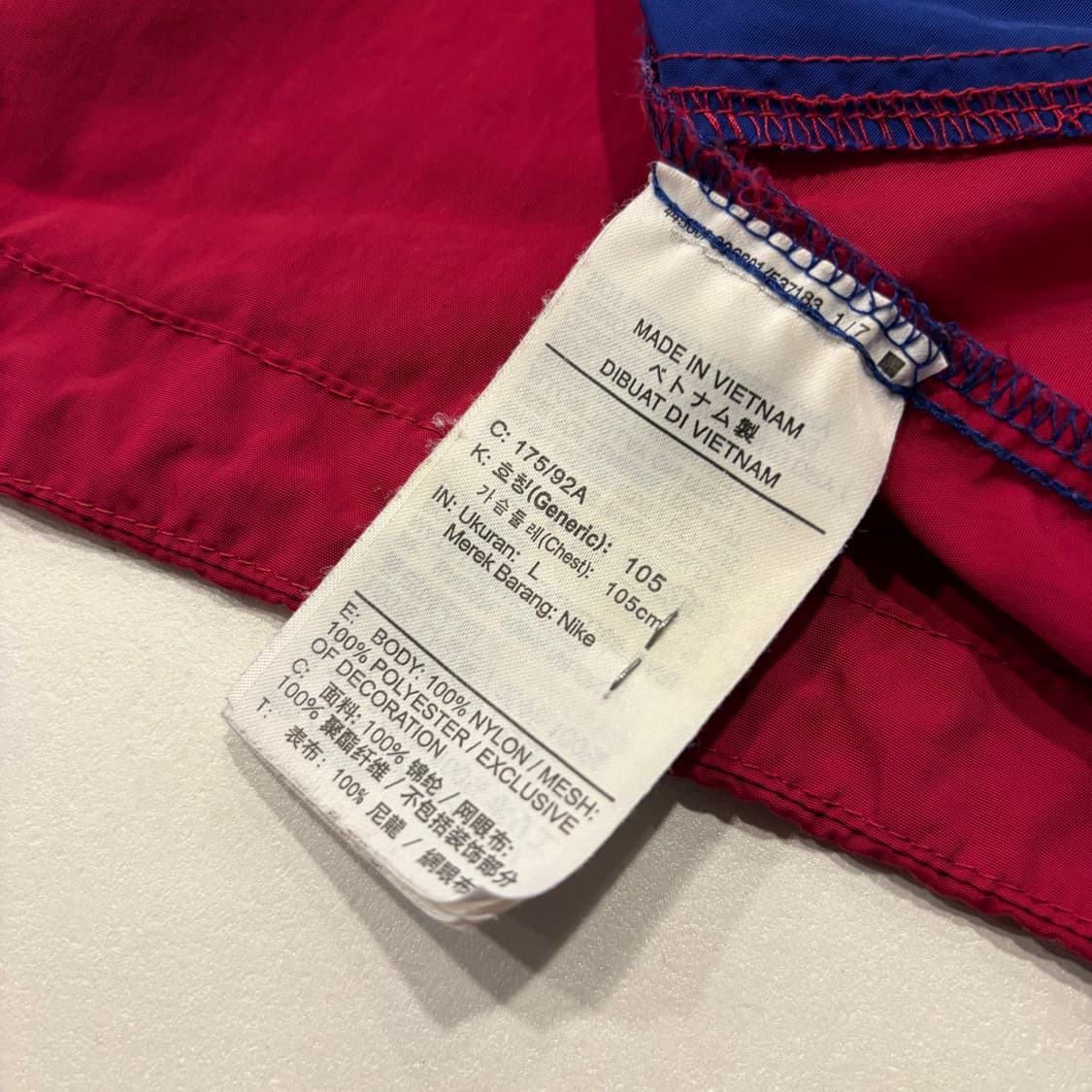 [L] 나이키 FC 바르셀로나 아노락 바람막이 블루/레드 D519 상품이미지7