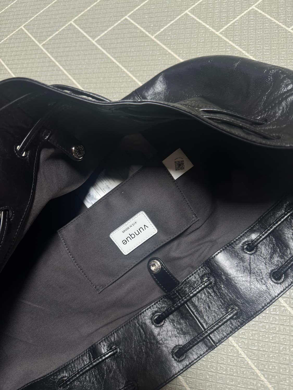 정가 36.5 분크 레더 숄더백 블랙 상품이미지3