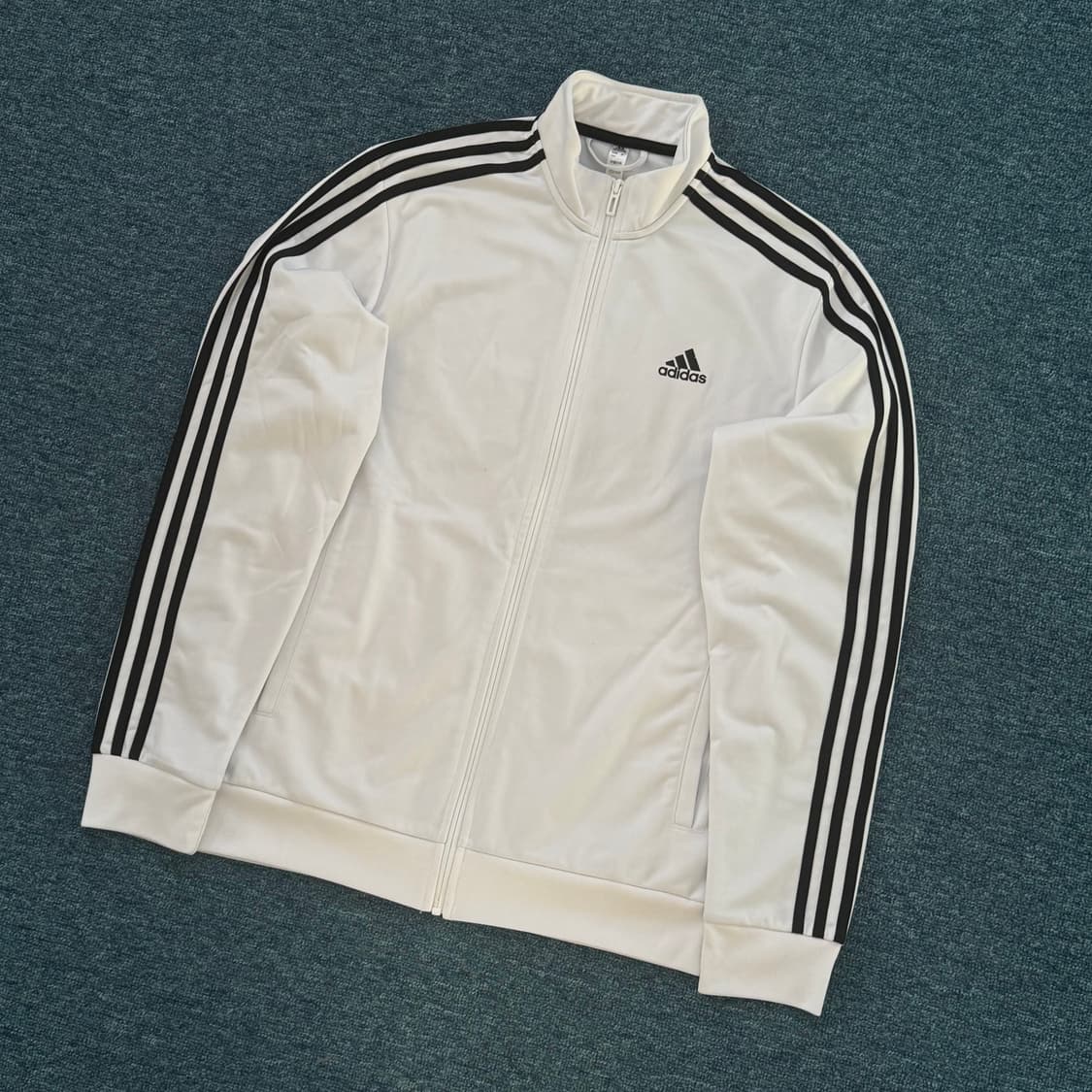아디다스 화이트 져지 트랙탑 L 상품이미지2