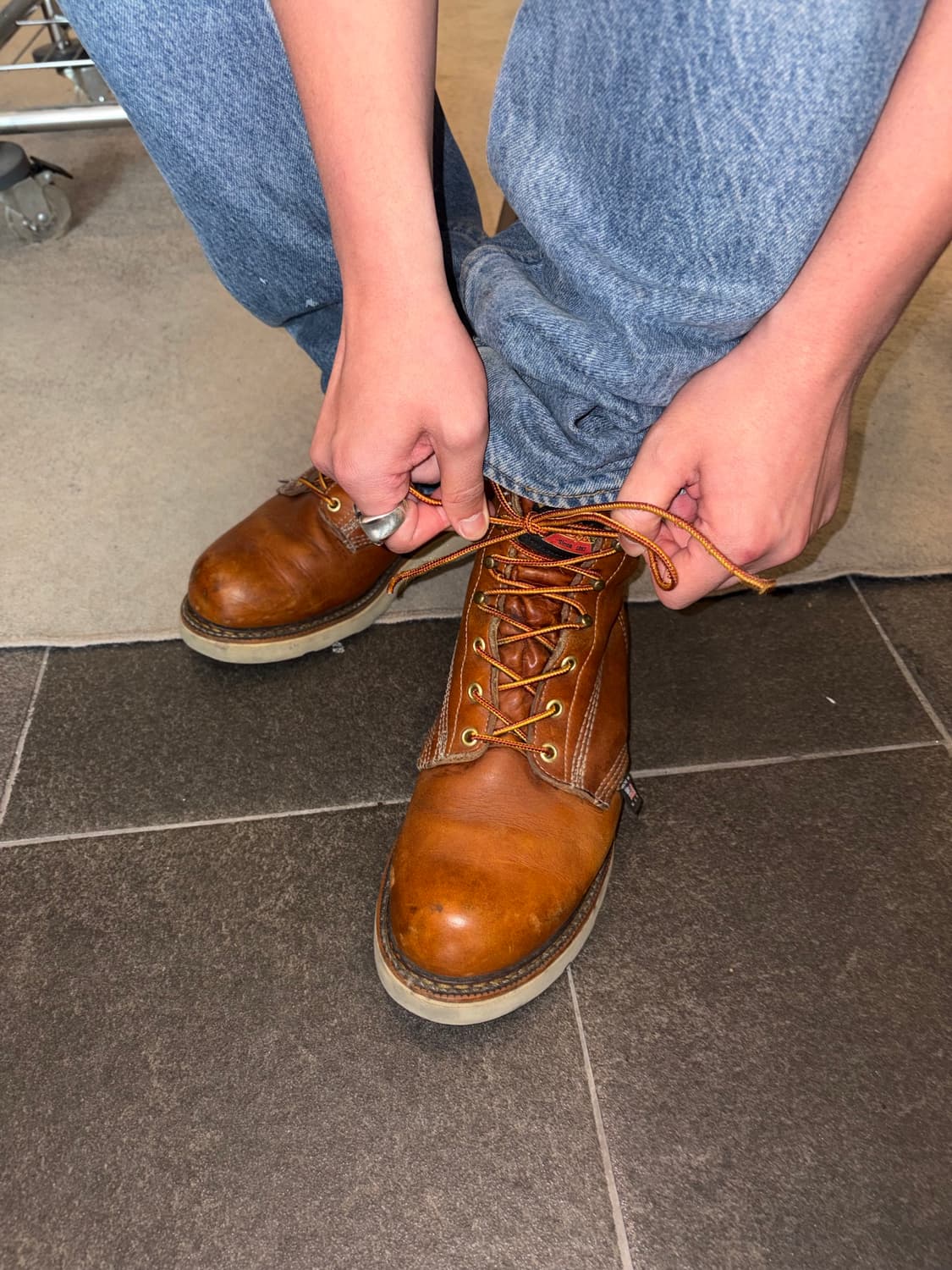 Thorogood USA plain moc toe leather boot 상품이미지3