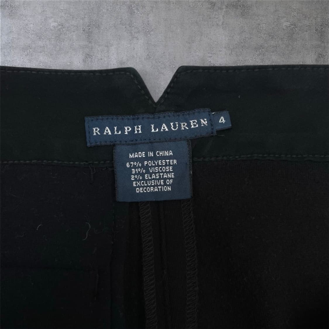 랄프로렌 Ralph Lauren 블랙 슬림 스트레이트 슬랙스 4 상품이미지3