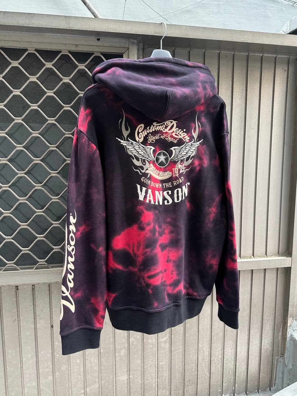 VANSON embroidery hood zip up 상품이미지1