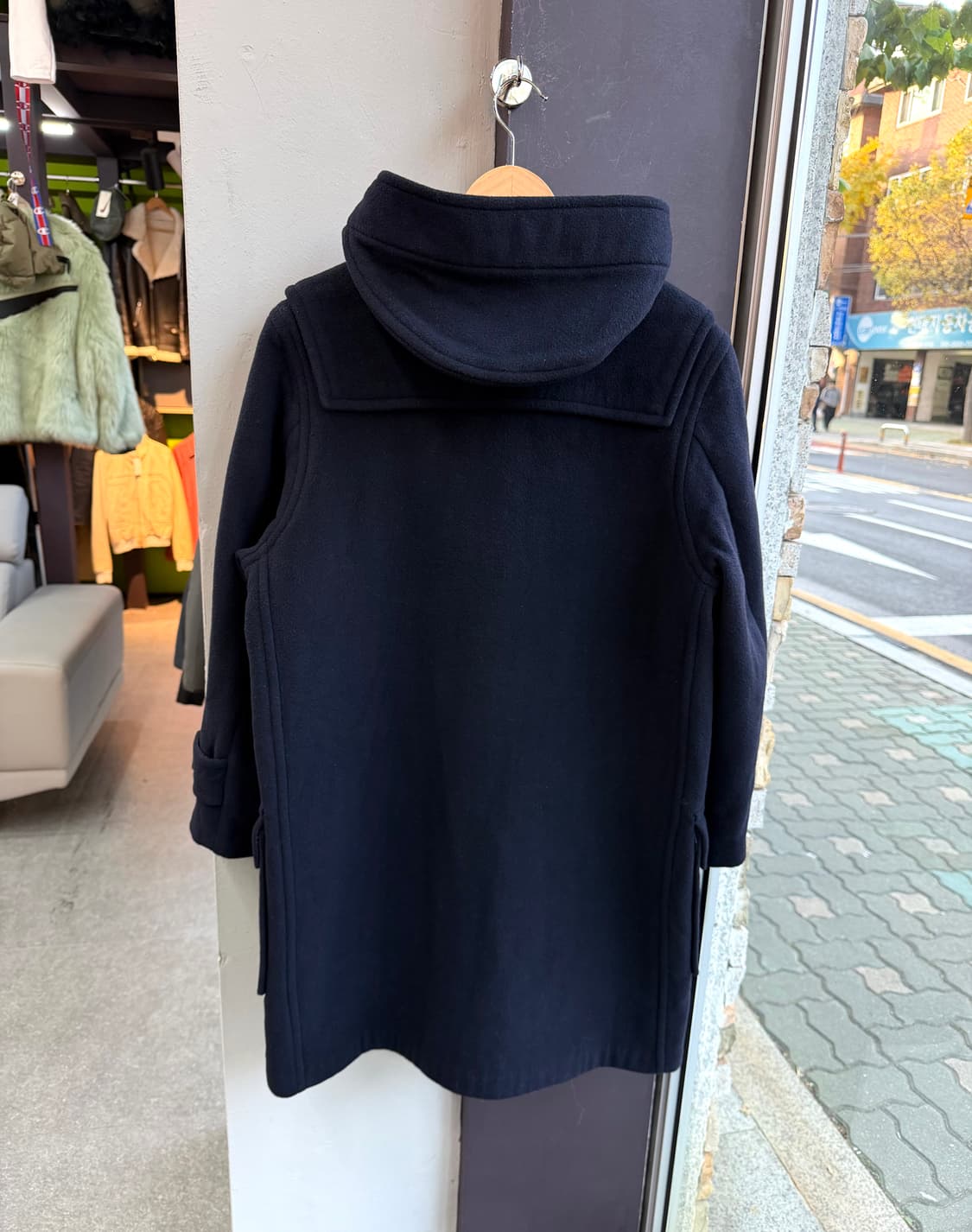 55/ 버버리 떡볶이 후디 울 코트 자켓 상품이미지6