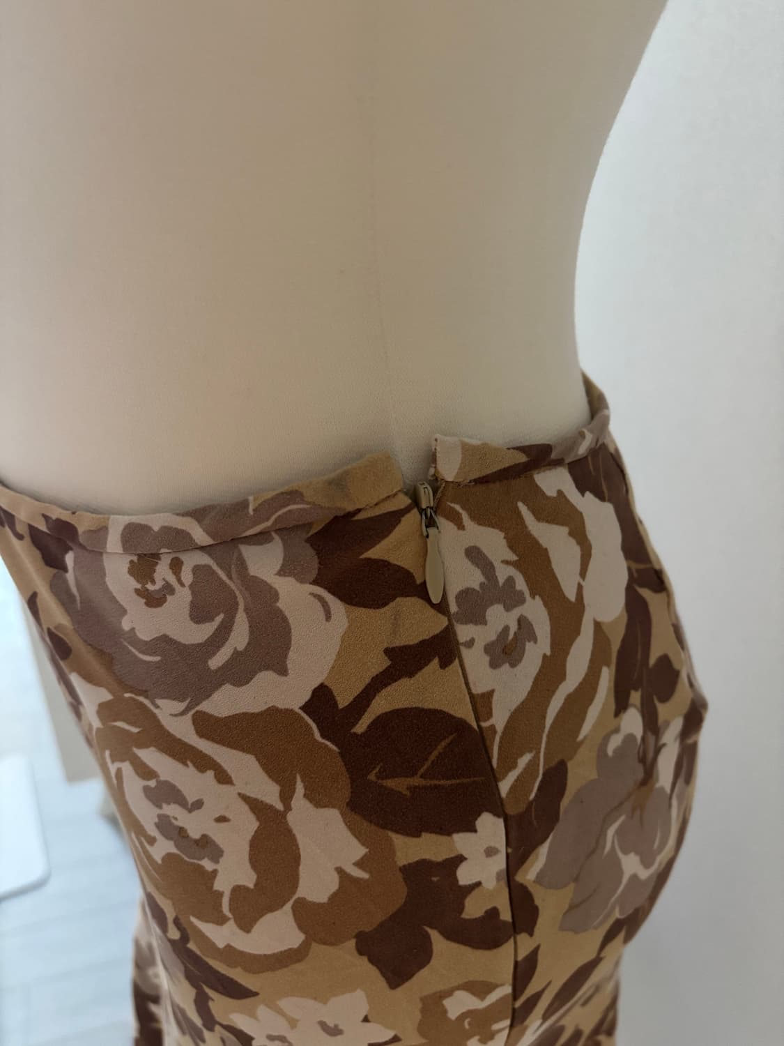 빈티지 오리엔탈 플라워 미디 스커트 상품이미지4