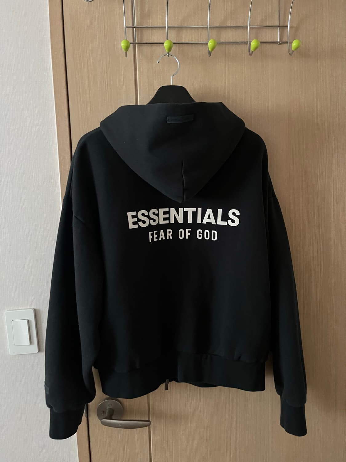 피어오브갓 에센셜 후드집업 블랙 상품이미지2