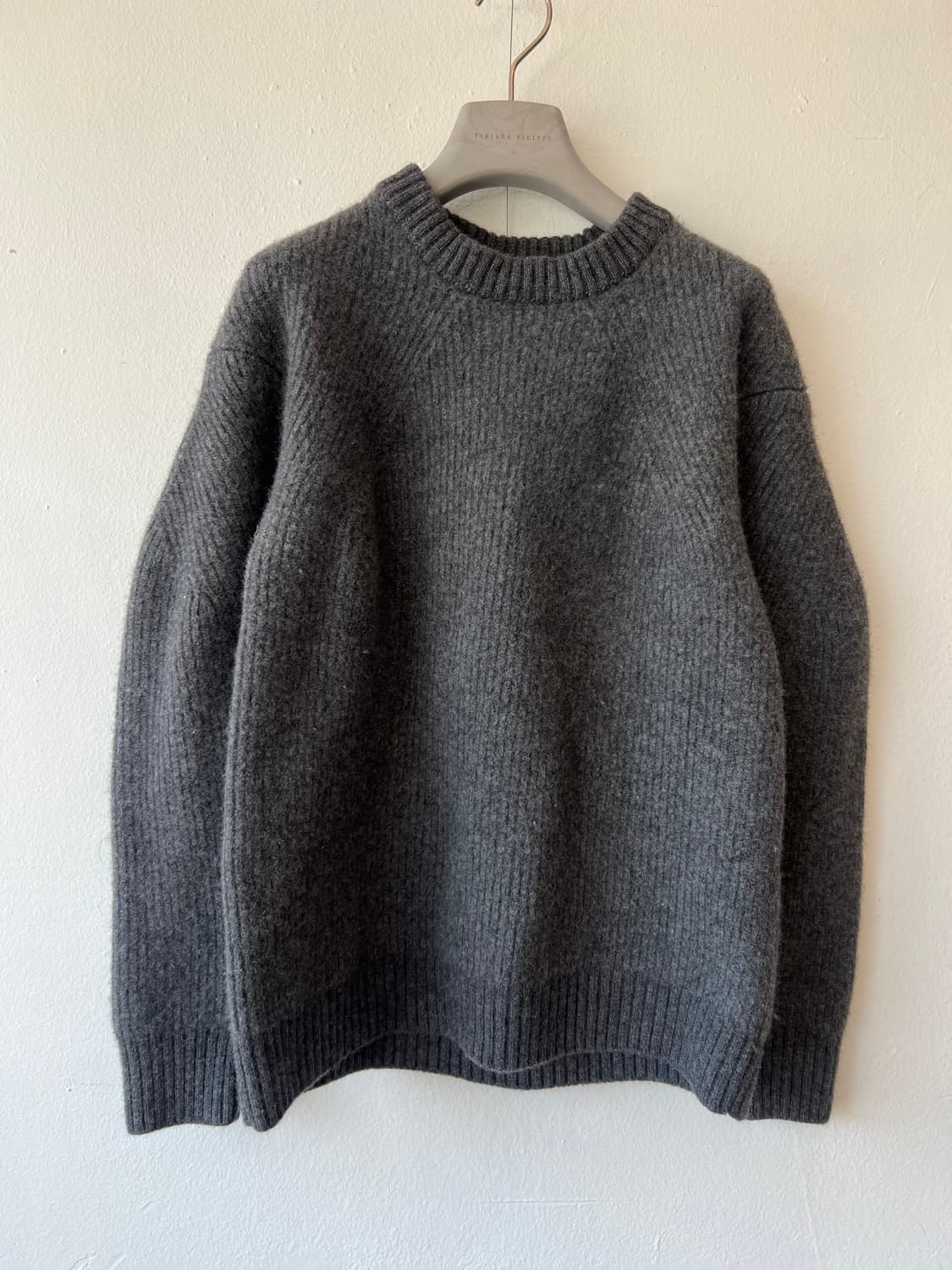 커스텀멜로우 남성 그레이 라운드울니트  상품이미지2