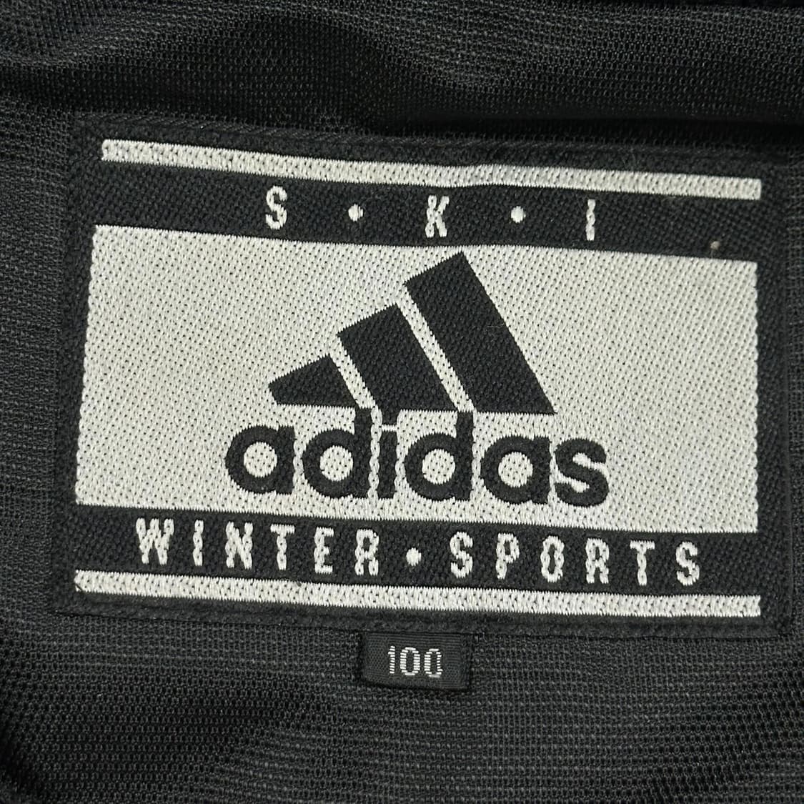 90s 아디다스 스키 올드스쿨 후디 점퍼 블랙 L 상품이미지5
