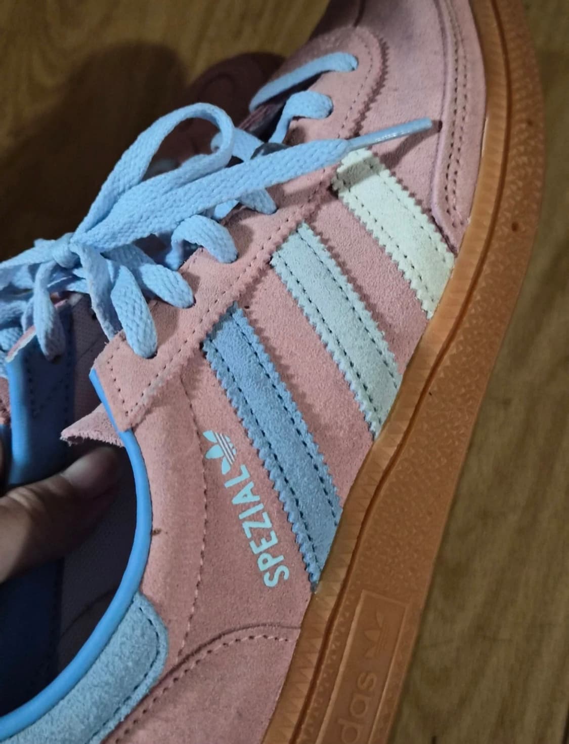 아디다스 핸드볼 스페지알 핑크 블루 235 상품이미지4