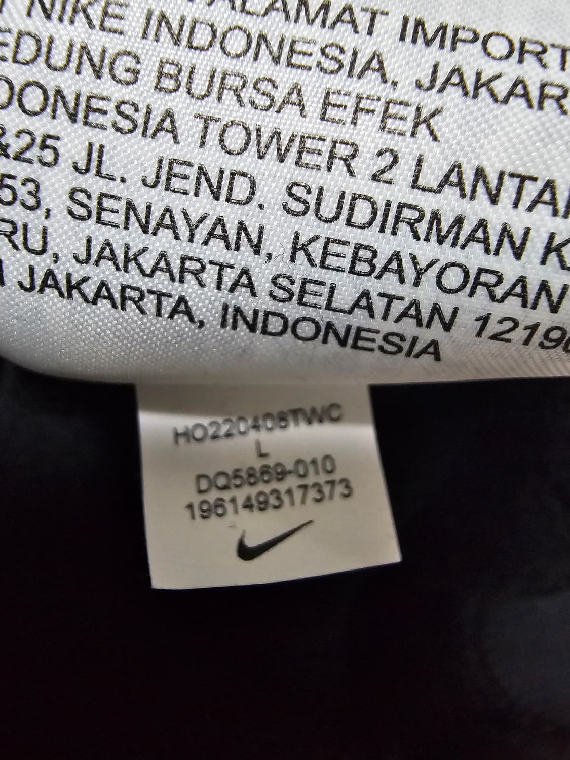 나이키 플리스 3/4 슬리브 크롭 폴로스웻셔츠 L 상품이미지8