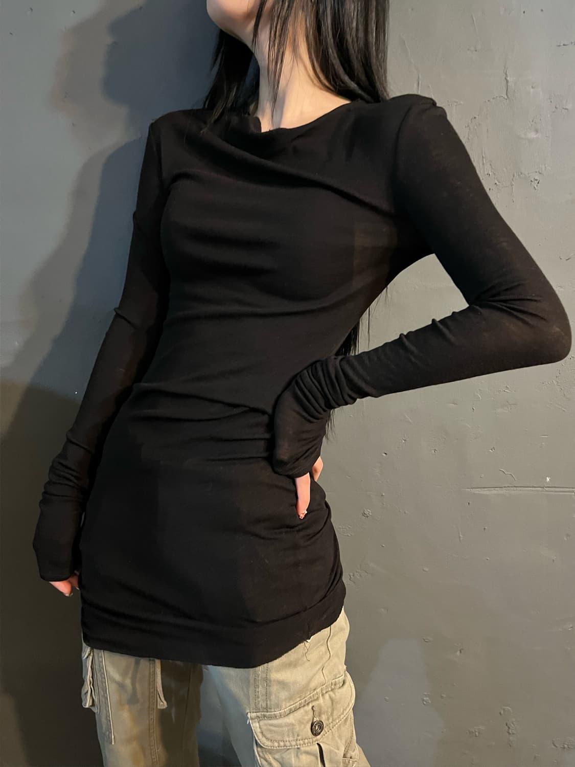 Helmut lang 언발란스 원피스 상품이미지2