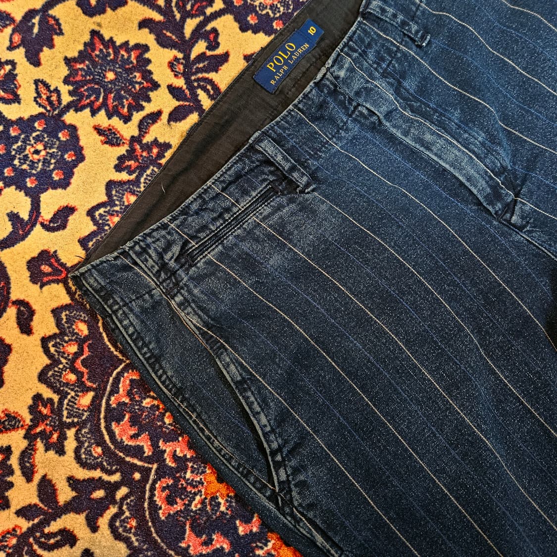 폴로랄프로렌 포멀 데님 스트라이프 팬츠10size 상품이미지8