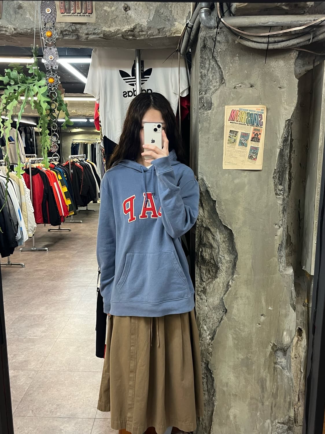 갭 후드티 스카이 블루 M #csz1843 상품이미지2