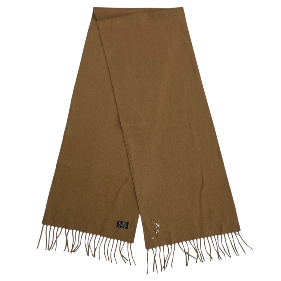  입생로랑 자수로고 베이지 머플러 상품이미지4