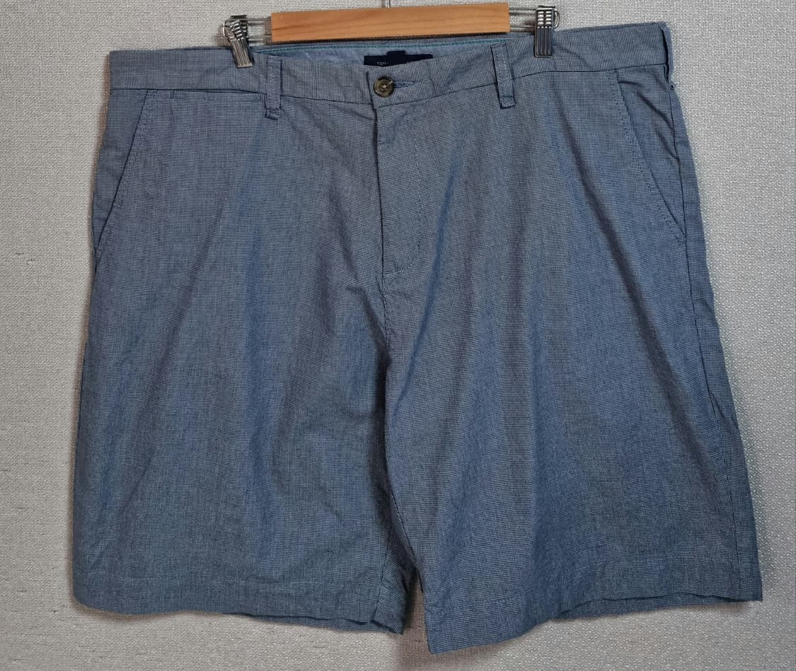 빅사이즈 42인치) 타미힐피거 네이비 체크 코튼 반바지 상품이미지1