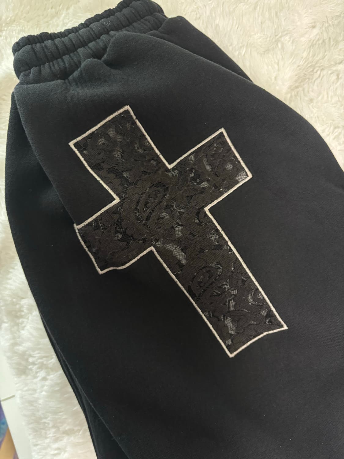 아캄 Laced CROS2 Patch Sweatpants (Black) 상품이미지2