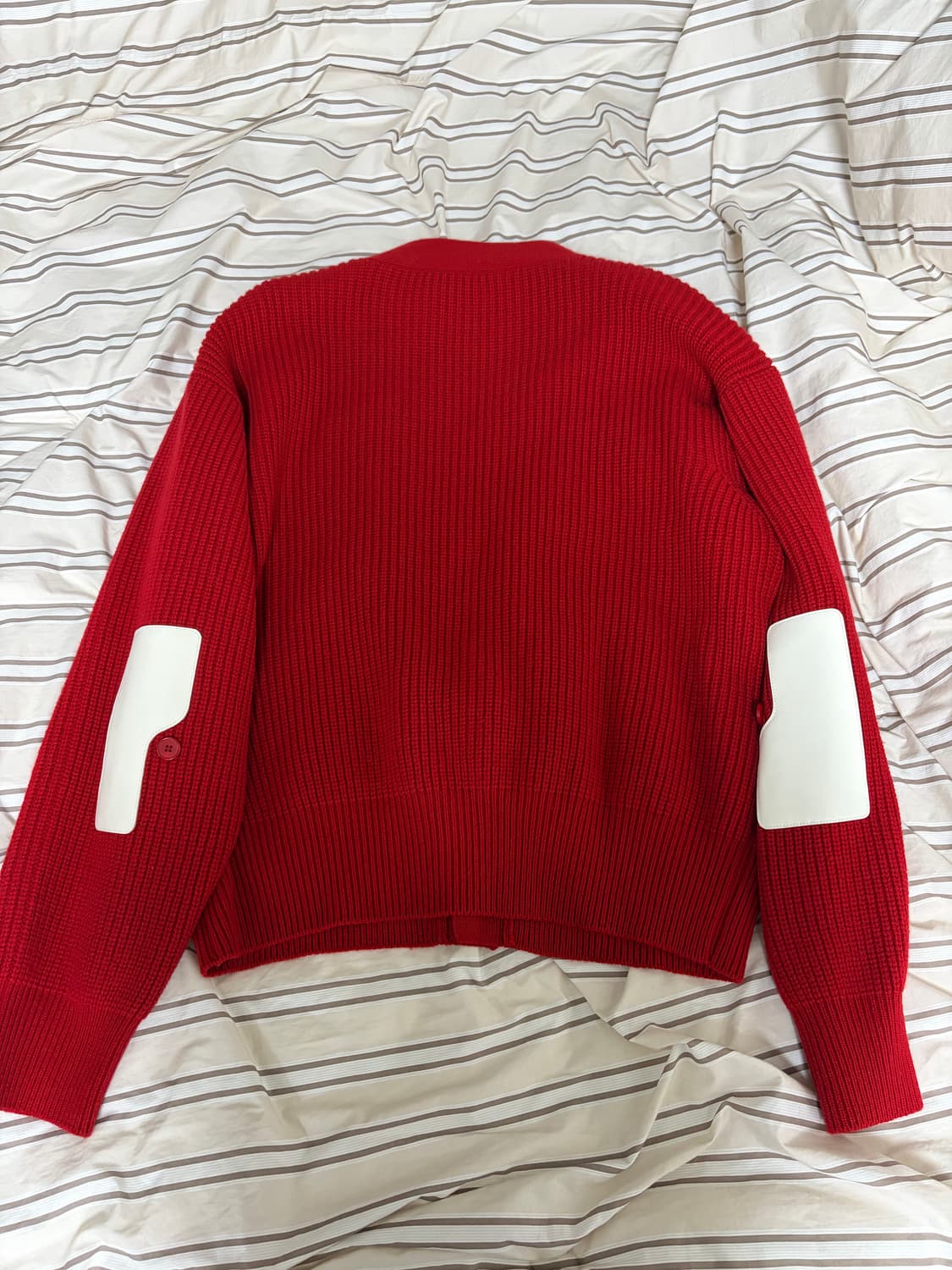 (XL) 이얼즈어고 로버 울 가디건 레드(두꺼운 버전) 상품이미지4