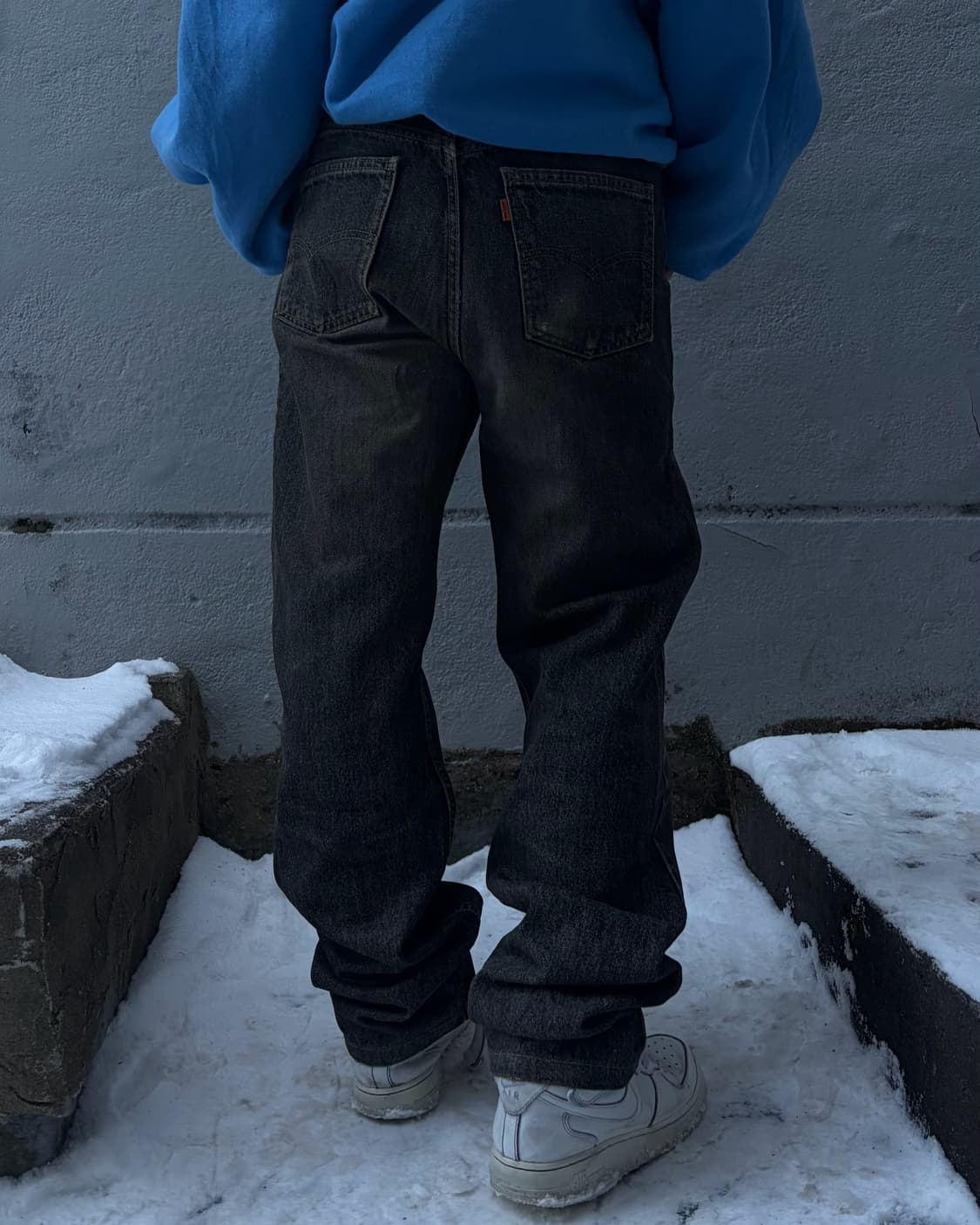 90s 🇺🇸LEVIS U.S.A black denim pants 상품이미지3