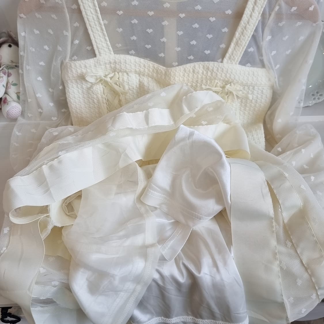 리즈리사  하트망사 튜닉원피스 상품이미지5