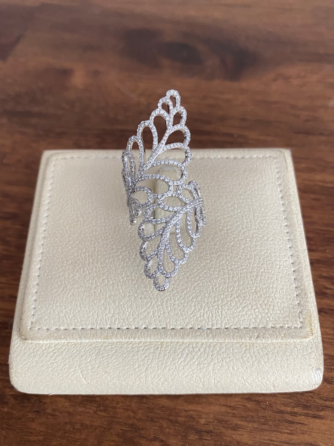 나뭇잎 모티브 실버 반지(925) 상품이미지6