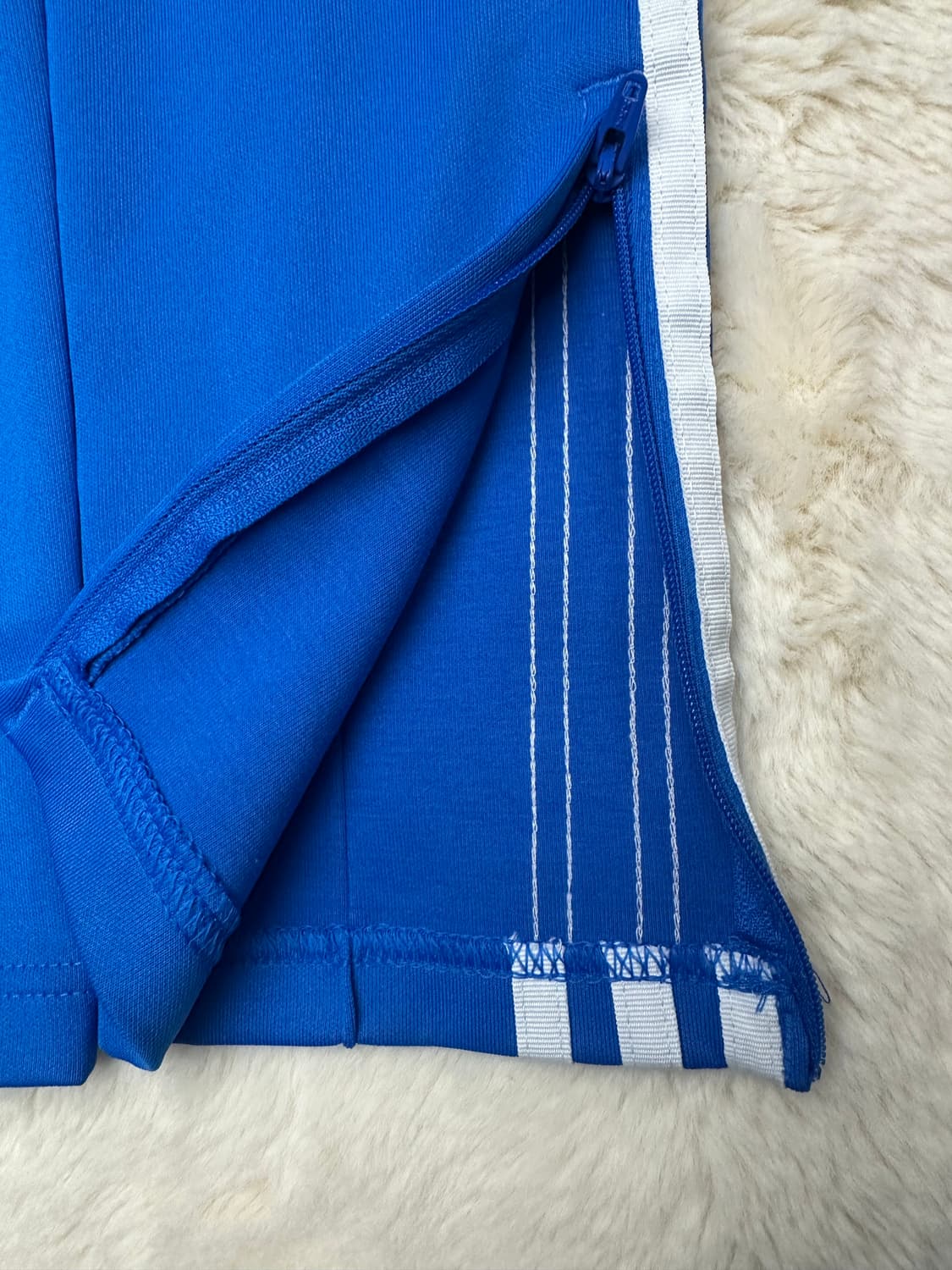 아디다스 3선 트랙 팬츠 XS 블루 새상품 상품이미지3