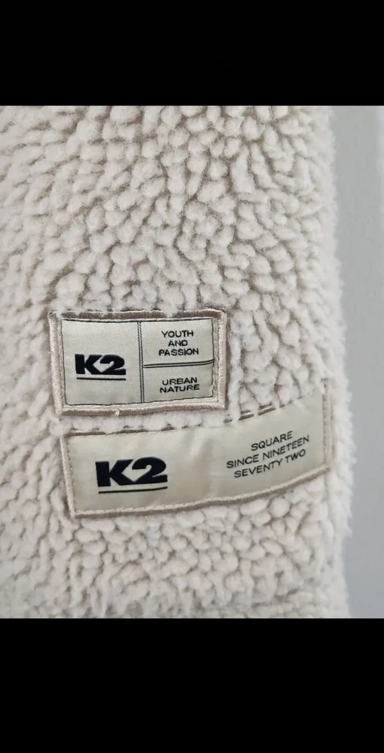 (100) 케이투 플리스 점퍼 베이지 뽀글이 K2 후리스 자켓  상품이미지4