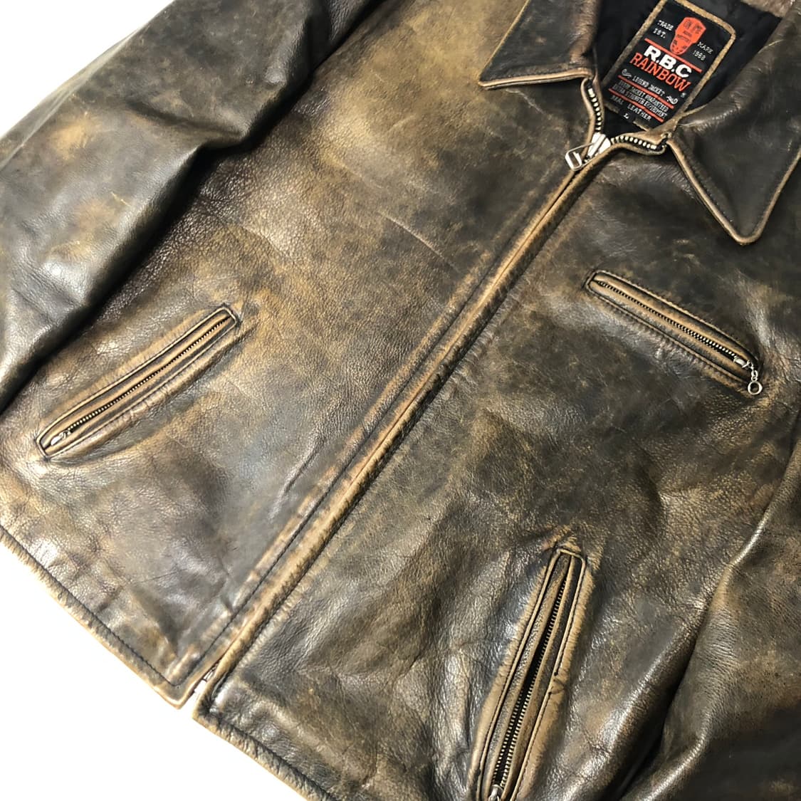 R.B.C 레더 봄버자켓  상품이미지5