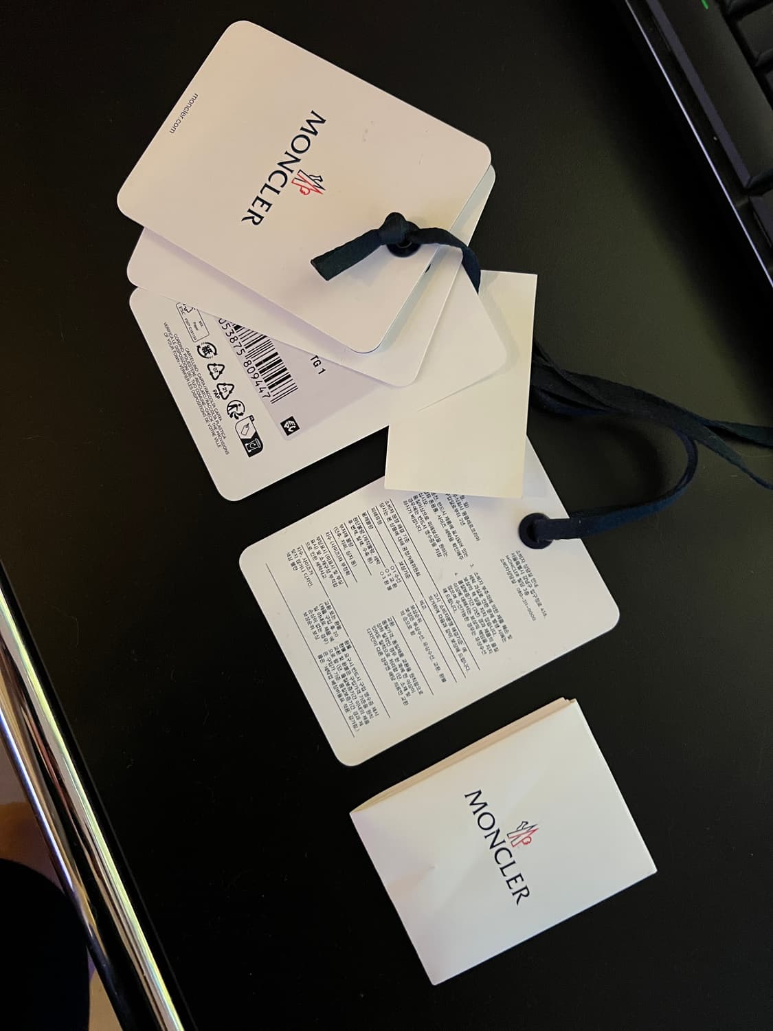 몽클레어 리어지 롱 다운 재킷 패딩 블랙베이지 1사이즈 상품이미지6