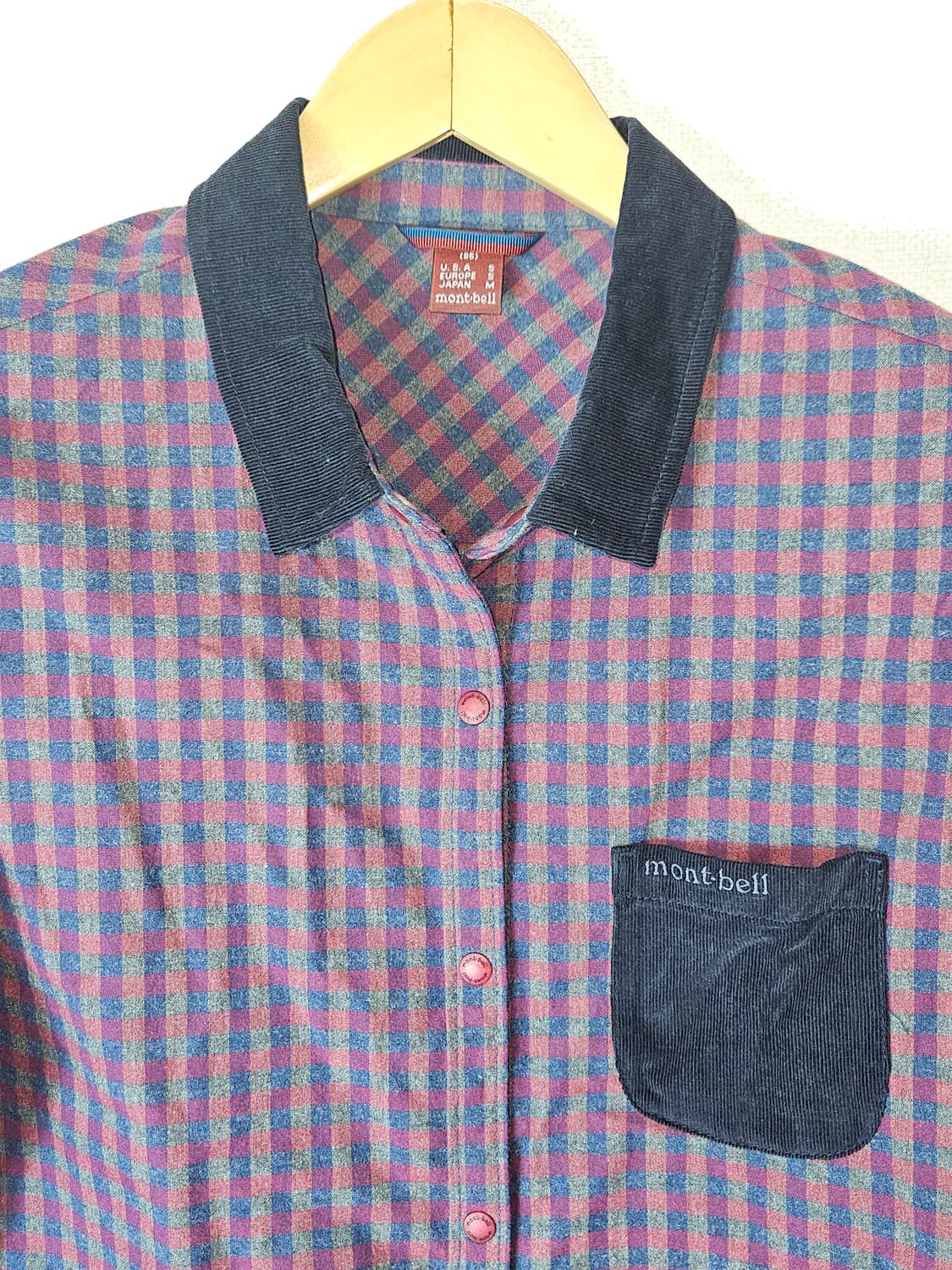 montbell 몽벨 플란넬 빈티지 마멜 버튼셔츠 자켓 스웨이드 M 95 상품이미지3