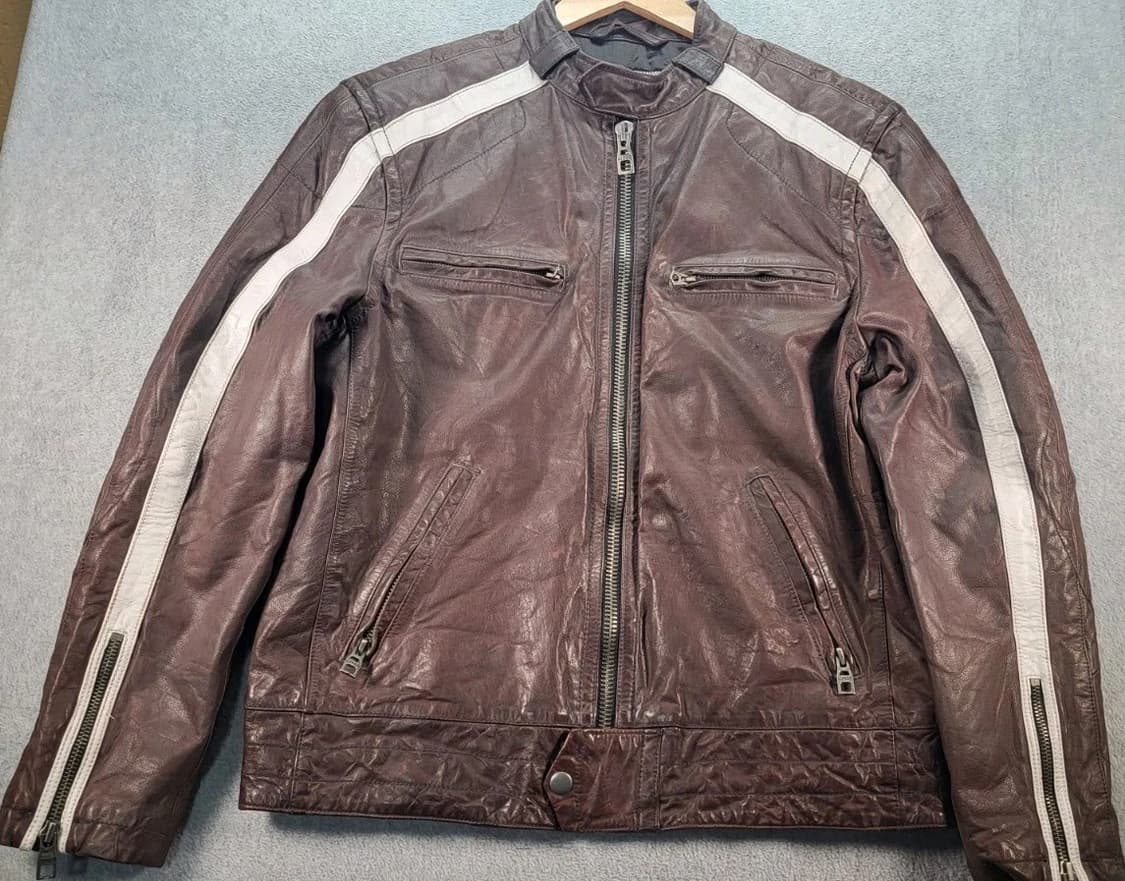 올드 갭 브라운 모터사이클 가죽 자켓 상품이미지1